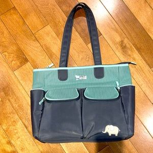 Child Of Mine grey/turquoise diaper bags